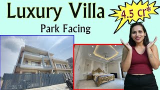 225 Yard Luxury Villa For Sale 😍 Park Facing 😎 Magnificent Interior 👌 Triple Story