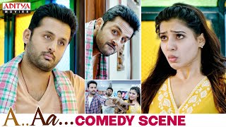 "A Aa" Movie Ultimate Comedy Scene || Nithiin, Samantha || Trivikram || Aditya Movies