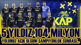 SONDAKİKA Fenerbahçe'de İNANILMAZ Şeylere Hazır Olun! 5 Yıldızdan 104 Milyon Euro, Bonus Bonservis!