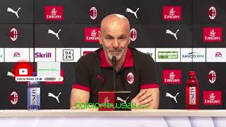 Conferenza stampa Pioli pre Benevento-Milan