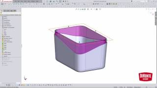 Non Planar Lip and Grooves - SOLIDWORKS Tutorial - Fantastic Plastic 07