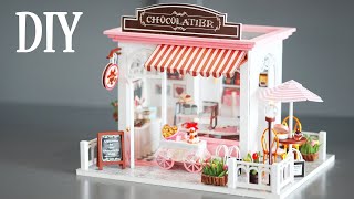 DIY Miniature Dollhouse Kit || Cocoa's Fantastic Ideas - Chocolate Shop - Relaxing Satisfying Video