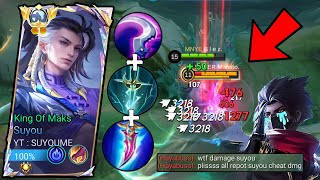 SUYOU NEW ONESHOT BUILD IS FINALLY HERE!! BEST 1 HIT BUILD SUYOU 2024 - Mobile Legend