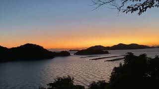 下松市笠戸島夕日岬から