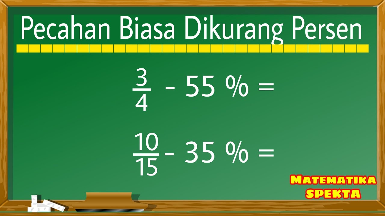 Cara Menghitung Pengurangan Persen Sekolah Siswa