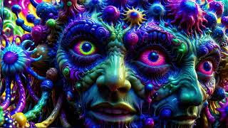 AI Manifest: Psychedelic Entrapment [2025 Visuals] [Psytrance Beat]