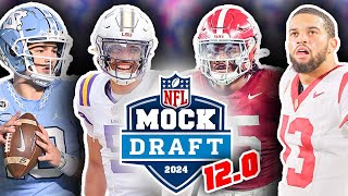 2024 NFL First-Round Mock Draft For All 32 Picks: 12.0! W/ Trades! (1 Week From