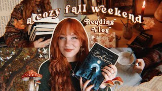 ✧˖° 🍁 A Very Cozy Reading Vlog 🍁°｡⋆ forest walks, reading cozy fantasy & painting ☕️ fall weekend