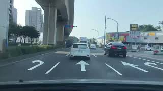 縮時攝影 開車往淡水