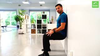 Oefeningen om de kracht in je bovenbenen te trainen: Wall Sit