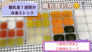 【離乳食初期•ゴックン期】お茶パックで簡単！野菜の冷凍ストック作り🍅🥕🥬【生後5ヶ月】【生後6ヶ月】