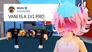 I Faked a Roblox 1V1 Against A PRO (Murder Mystery 2)