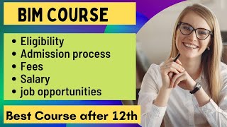 BIM Course Detail | Investment Management | Best course after 12th