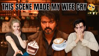 My wife cried watching Leo Coffee Shop Fight | Thalapathy Vijay | LCU | REACTION!