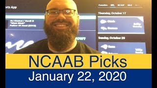 NCAAB Picks (1-22-20) | College Basketball Predictions | NCAA Men’s Daily Schedule | Vegas Lines