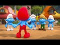 gargamel troca de corpo com o papai smurf • os smurfs 3d • desenhos animados para crianças