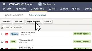 Aconex Upload Document