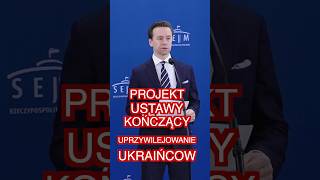 Bosak prezentuje projekt ustawy kończący przywileje Ukraińców cz.1 #bosak #sejm #ustawa