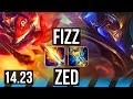 FIZZ vs ZED (MID) | Quadra | KR Diamond | 14.23