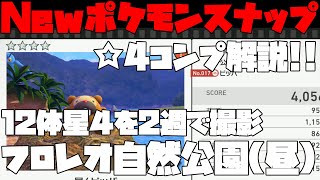 【New ポケモンスナップ】ケムッソやコイキングなど14体の星４撮影！！図鑑コンプリートを目指して☆４解説！！フロレオ自然公園（昼）編【Switch】【実況】