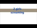 girl horror scream sound effects all sounds