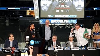 Angel Garcia GOES OFF & AFTER KEITH THURMAN at Press Conference! Thurman vs. Garcia video