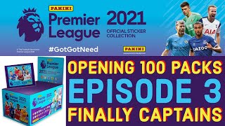 100 Pack Opening Episode 3 - Finally Captains 👀👍👀 Panini Premier League Stickers 2020/21 [6.06]