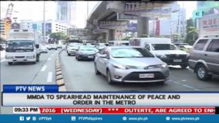 MMDA to spearhead maintenance of peace and order in the metro