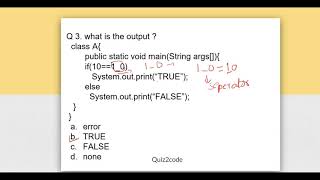 Java Basic Concept with MCQs