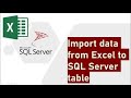 Importing Excel and CSV Files into SQL Server