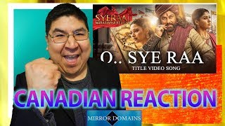 O.. Sye Raa Title Song Reaction by Foreigner