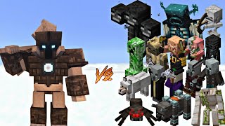 Epic Minecraft Battle:nameless guardian vs all mobs fight #minecraft #gaming