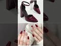 maroon heels vs maroon nails 💅🏻 nails nailartdesignssimpleandeasy shoes