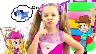 Diana e Roma Aventura em um mundo mágico de desenhos animados!