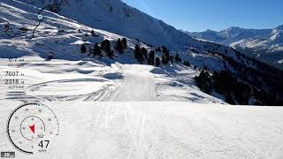 [5K] Skiing Chandolin, Le Tsapé Top to Bottom, Val d'Anniviers Valais Switzerland, GoPro HERO9