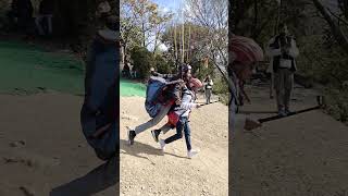 Paragliding bhimtal Nainital Uttarakhand #viralvideo #paragliding #adventure #youtuber #bhimtal #fun