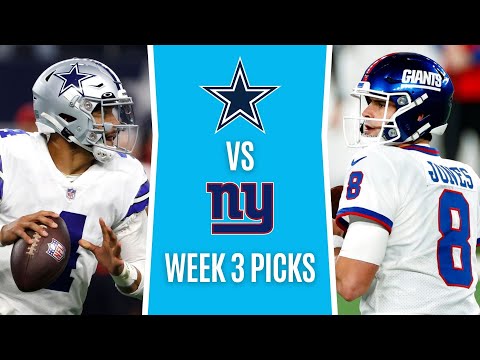 Monday Night Football (NFL Picks Week 3) COWBOYS Vs GIANTS | MNF Free ...