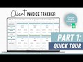 Invoice Tracker - Payments Tracker - Small Business Invoice Manager - Google Sheets Template