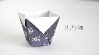 DIY: Origami Bin