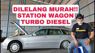 MOBIL SITAAN NEGARA MERCEDES-BENZ E270 TURBO DIESEL STATIONWAGON LELANG MURAH BEA CUKAI