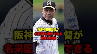 阪神岡田監督が名采配を連発できる驚きの理由 #岡田彰布 #どんでん #阪神タイガース #野球 #雑学