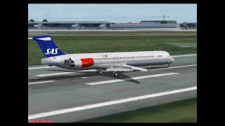 [FS2004] MD-80 landing at EPWA