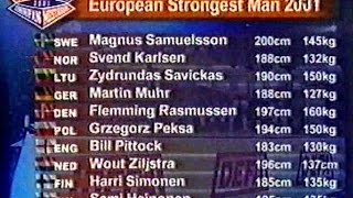 Europe strongest man 2001 - Sterkste man van Europa 2001.