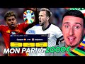 🏆 MON PRONO ESPAGNE - ANGLETERRE : Je mise 2000€ sur le match