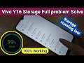 Vivo Y16 storage full problem solve // Storage problem solve