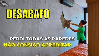 Vai quebrar tudo. Pedreiro não trabalhou hoje. Aproveitei para dar uma limpada. Diário da obra.Vlog