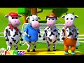 Five Little Cows | Kindergarten Songs & Baby Cartoon Videos | Nursery Rhymes for Kids by Farmees