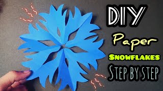 HOW TO MAKE ORIGAMI SNOWFLAKE!! WATCH FULL VIDEO ON OUR CHANNEL GYUS🥰!! #ytshorts #shorts