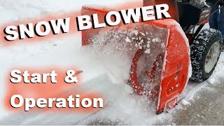 How to start a Snowblower