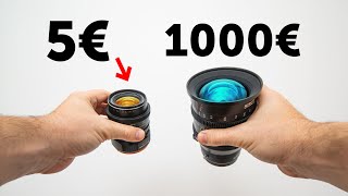 Objectif à 5€ VS Objectif à 1000€